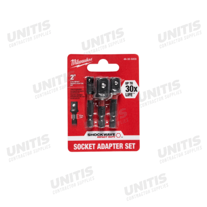 Milwaukee SHOCKWAVE Impact Hex Shank Socket Adapter Set
