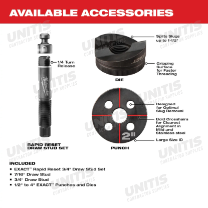 Milwaukee M18 Force Logic 6T Knockout Tool 1/2" - 4" Kit