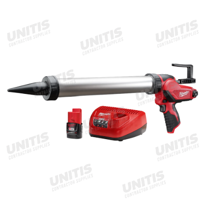 Milwaukee M12 20oz. Aluminum Barrel Sausage Style Caulk and Adhesive Gun Kit