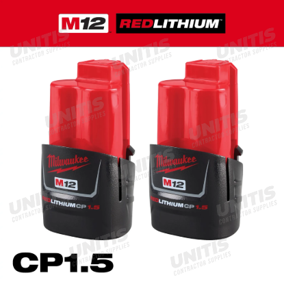 Milwaukee M12 REDLITHIUM Compact Battery Two Pack