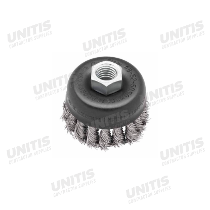 Milwaukee 3" Knot Wire Cup Brush - Stainless Steel
