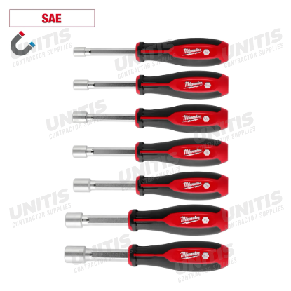 Milwaukee 7 Piece HollowCore Magnetic Nut Driver Set