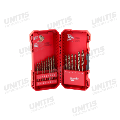 Milwaukee RED HELIX Cobalt Drill Bit Set - 23 Piece