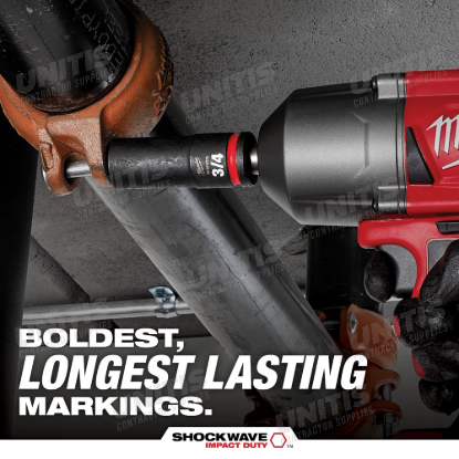Milwaukee SHOCKWAVE 1/2" Drive 30mm Deep 6 Point Impact Socket