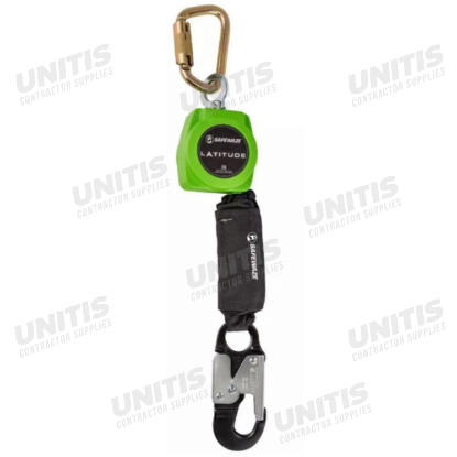 Safewaze Latitude 6' Single Web Self Retracting Lifeline - Carabiner - Aluminum Snap Hook