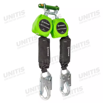 Safewaze Latitude 6' Dual Web Self Retracting Lifeline - 9013 Bwb - Rebar Hooks