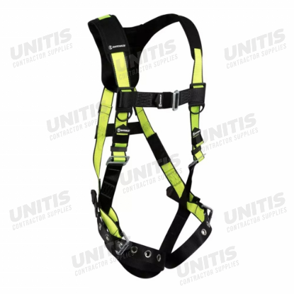 Safewaze Pro Harness - 1 D-Ring - Positioning Loops - Tongue Buckle Legs - L/XL