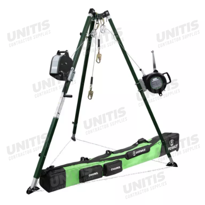 Safewaze 10' Tech Tripod Kit - 65' Personnel Winch - 65' 3-Way