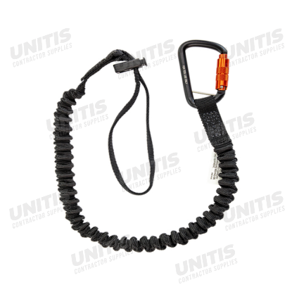 Safewaze 15 lb. Elasticated Tool Tether with Carabiner and Cinch Loop