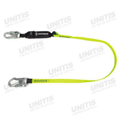 Safewaze Pro 4' Energy Absorbing Lanyard - Snap Hook