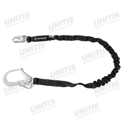 Safewaze V-Line 6' Internal Energy Absorbing Lanyard - Rebar Hook