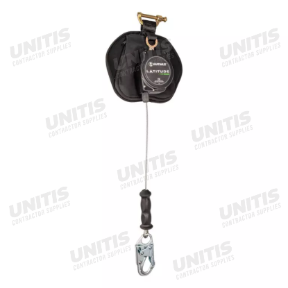 Safewaze Latitude Edge 11' Single Cable Self Retracting Lifeline - Steel Snap Hook
