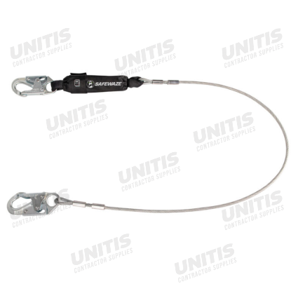 Safewaze Pro 6' Energy Absorbing Lanyard - Snap Hook