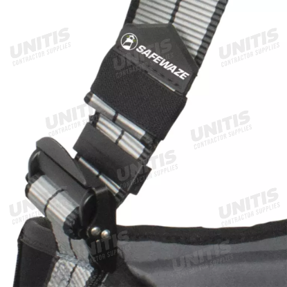 Safewaze Pro+ Slate Construction Harness - Aluminum 3 D-Ring - Aluminum Quick Connect Chest/Legs - M