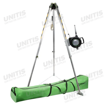 Safewaze 7' Adjustable Tripod Kit - 65' 3-Way - Storage Bag