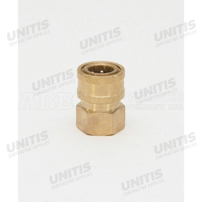 Brass Female Straight-Thru Coupling - 3/8"