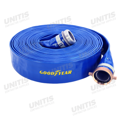 PVC Discharge Hose - 2" ID X 25' Blue