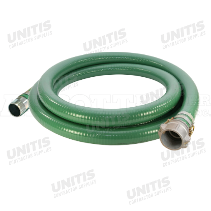 PVC Water Suction Hose Assembly - 3" ID X 20' Green