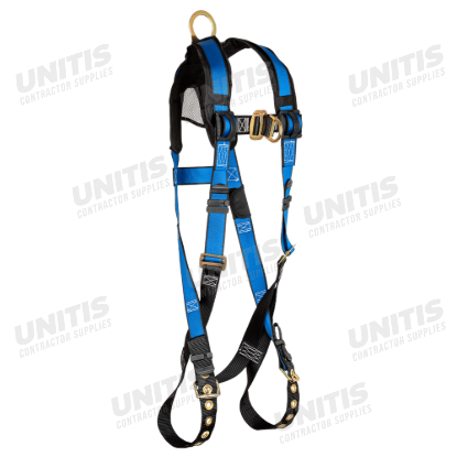 FallTech Contractor+ Harness 2 D-Ring Tongue Buckle Legs/Mating Buckle Chest - XS