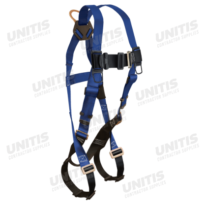 FallTech Contractor Harness 1 D-Ring Mating Buckle Legs Mating Buckle Chest