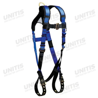 FallTech Contractor+ Harness 1 D-Ring X/ Tongue Buckle Legs Mating Buckle Chest - 2XL