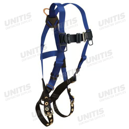 FallTech Contractor Harness 1 D-Ring Xl/ Tongue Buckle Legs Mating Buckle Chest - 2XL