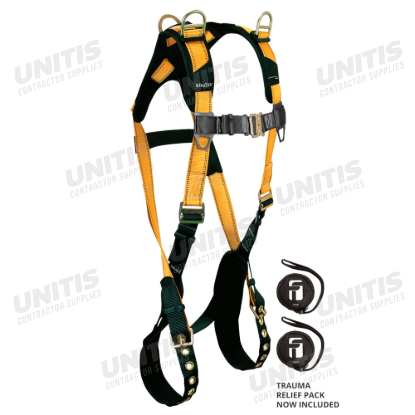 Falltech Journeyman Flex FBH UniFit Steel Harness w/ Trauma Pack