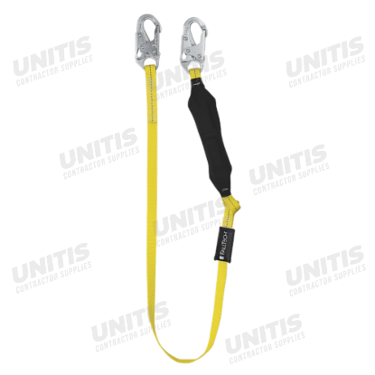 FallTech 6' Shock Absorbing Lanyard Single Leg; FT Basic Softpack with Snap Hooks
