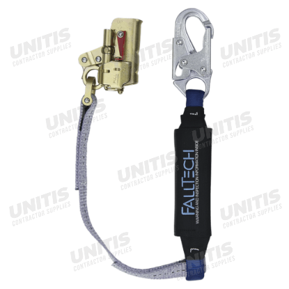 FallTech 3' Shock Absorbing Lanyard with Rope Adjuster/Grab Viewpack Fuji D