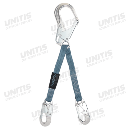 FallTech 24" Rebar Positioning Assembly; Jacketed Web with Alum Rebar Hook