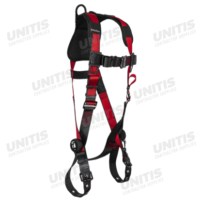 FallTech Tradesman Pro 1 D-Ring Harness 2XLarge/ Tongue Buckle Legs/Quick Connect Chest - 3XL