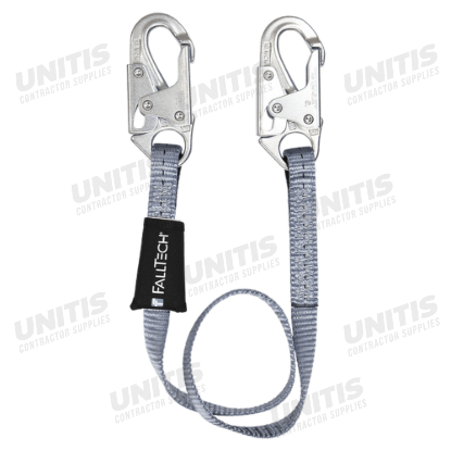FallTech 4' Restraint Lanyard; Web with Snap Hooks