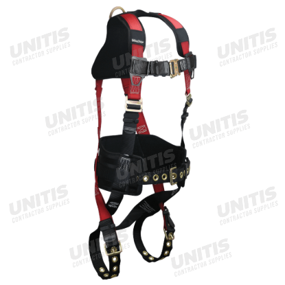 FallTech Tradesman+ 1 D-Ring Harness Quick Connect Chest/Tongue Buckle Legs Dual-Size /Med - S