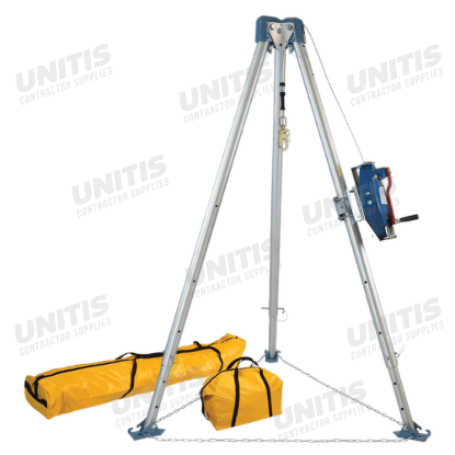 FallTech 11' Tripod Kit with 7281 3-Way Self Retracting Lifeline-R and Storage Bags