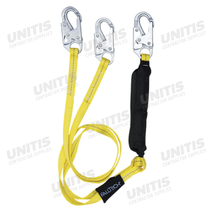 FallTech 6' Shock Absorbing Lanyard Y-Legs; FT Basic Softpack with Snap Hooks