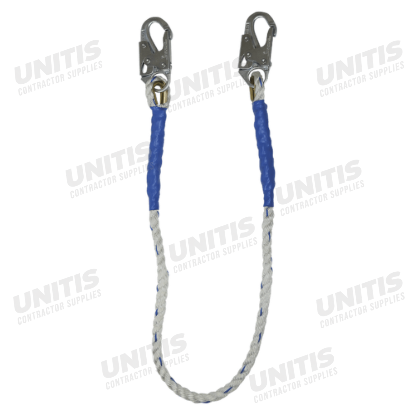 FallTech 4' Restraint Lanyard; Rope with Snap Hooks