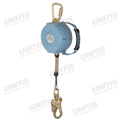 FallTech 30' Galvanized Cable Contractor C Self Retracting Lifeline with Carabiner