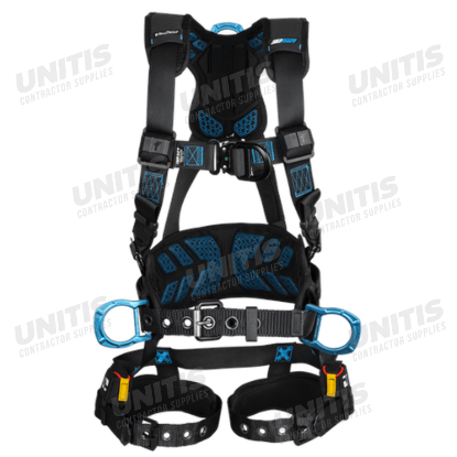 FallTech FT-One Harness 3 D-Ring+ Front D-Ring Tongue Buckle Legs/Quick Connect Chest - M