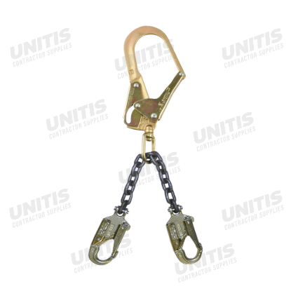 FallTech 19" Rebar Chain Positioning Assembly; Chain with Swivel Rebar Hook
