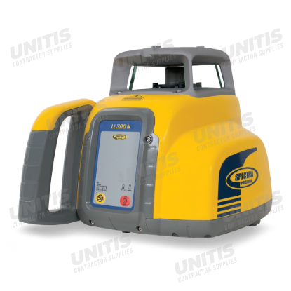 Spectra LL300N Laser Level with HL450 Receiver, C45 Rod Clamp, GR153 5-Meter Rod, Q104025 Aluminum T