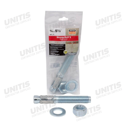 Simpson STB2 - 3/4" x 5-1/2" Strong-Bolt 2 Wedge Anchor - 1/poly