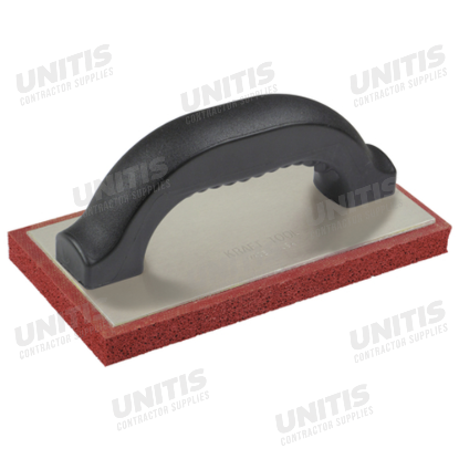 Kraft 8"x4"x5/8" Coarse Cell Red Rubber Float with Plastic Handle