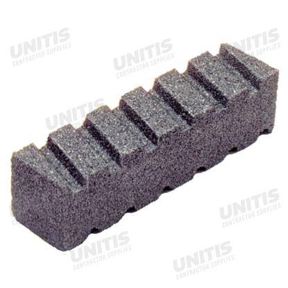 Kraft 20 Grit 8"x2"x2" Fluted Rub Brick without Handle