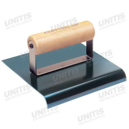Kraft 6"x6" 1/2" R Bs Hand Edger with Wood Handle