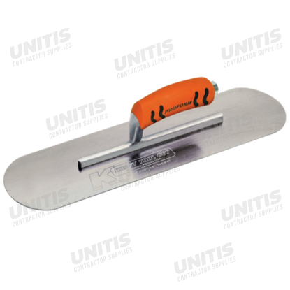 Kraft 10"x3" Carbon Steel Pool Trowel with Proform Handle - 3" Shank