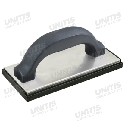 Kraft 8"x4"x5/8" Molded Black Rubber Float with Plastic Handle