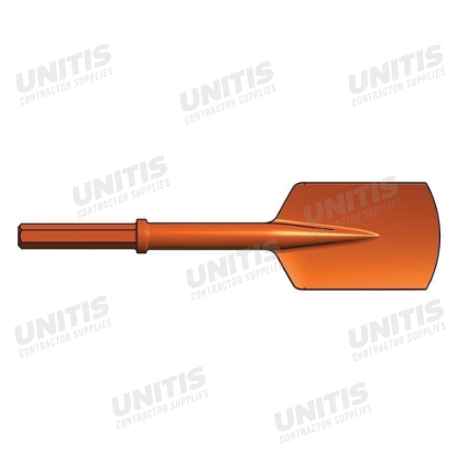 Brunner & Lay 4-1/2" Wide Hex Shank Clay Spade