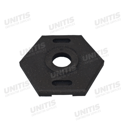 Traffix Hexagonal Tube Base - 18 lb Recycled Rubber