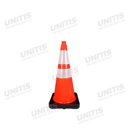 Traffix PVC Wide Body Traffic Cone - 28" with Reflective Collars