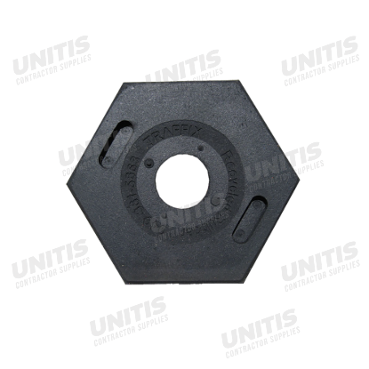 Traffix Hexagonal Tube Base - 12 lb Recycled Rubber